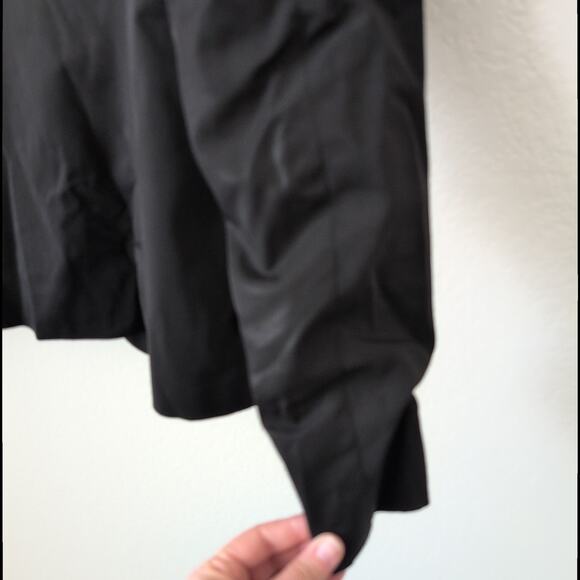 Vintage Jean Paul Gaultier Womens Blazer 10 Black 80s Lined Button Jacket Silk - Picture 9 of 15